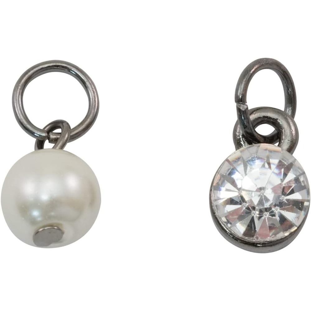 Tim Holtz Assemblage Charms Unisex OS Silver NWT Wedding Faux Pearl Rhinestone